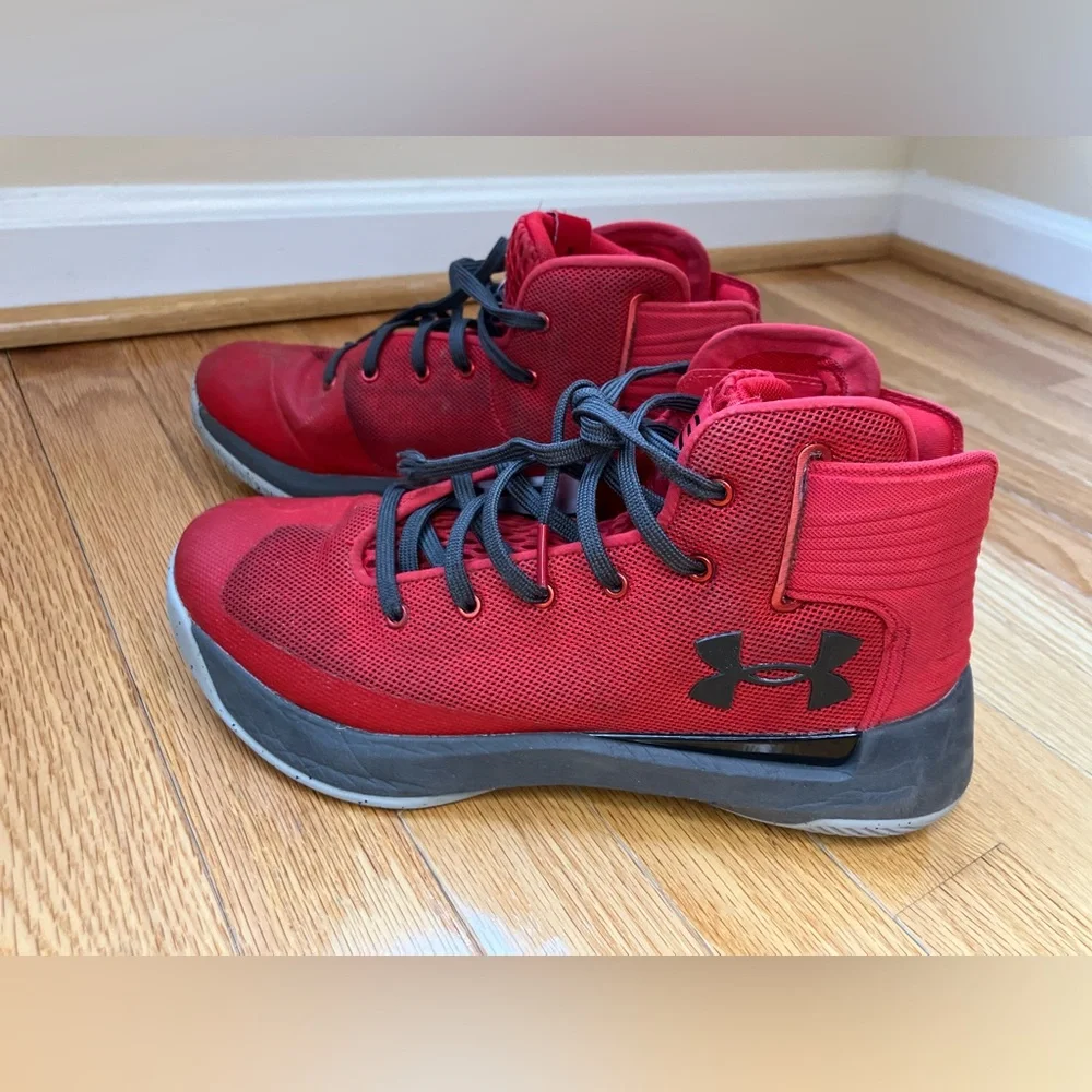Under Armour Steph Curry Basketball shoes SC 3 Zero Red Size 7Y